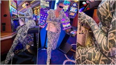 Cristiano Ronaldo’s Hot Girlfriend Georgina Rodriguez Dons Dollar Bill-Print Trench and Boots in New Instagram Photos